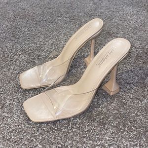 Clear heels